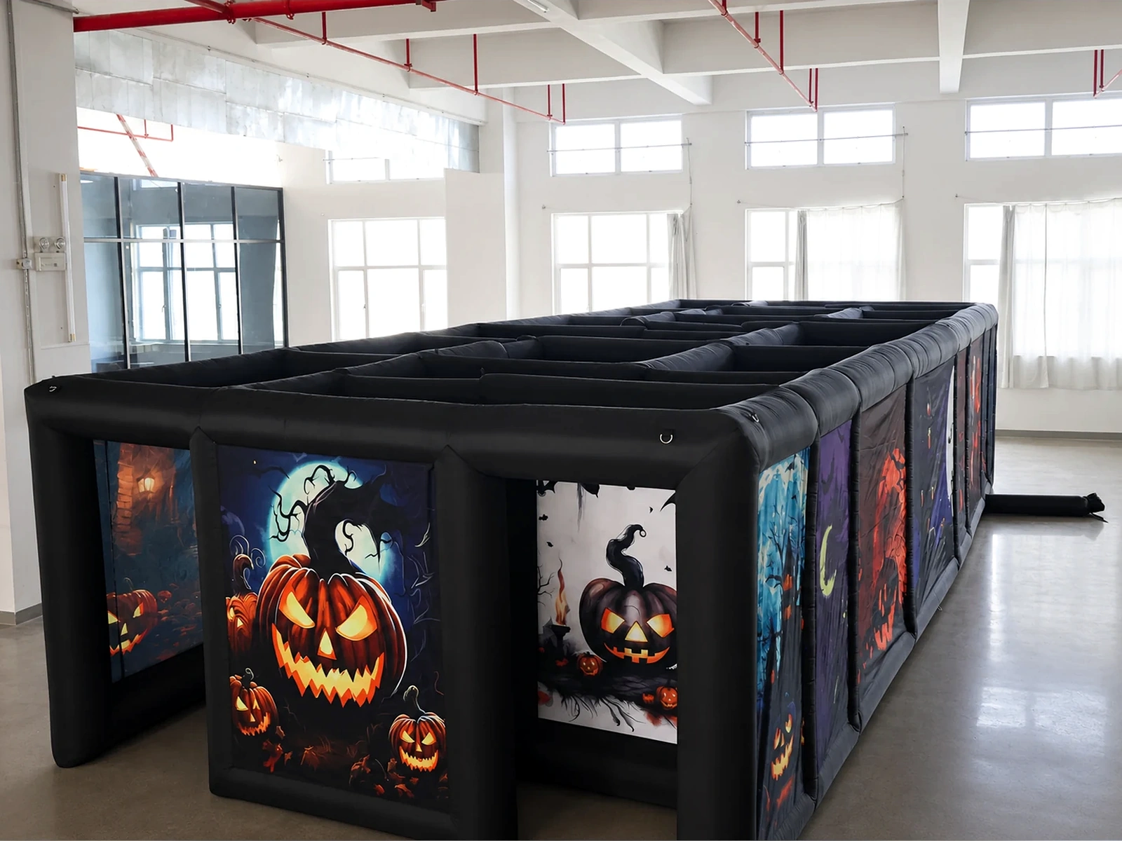Commercial Inflatable Maze - Halloween Pumpkin, original photographed model