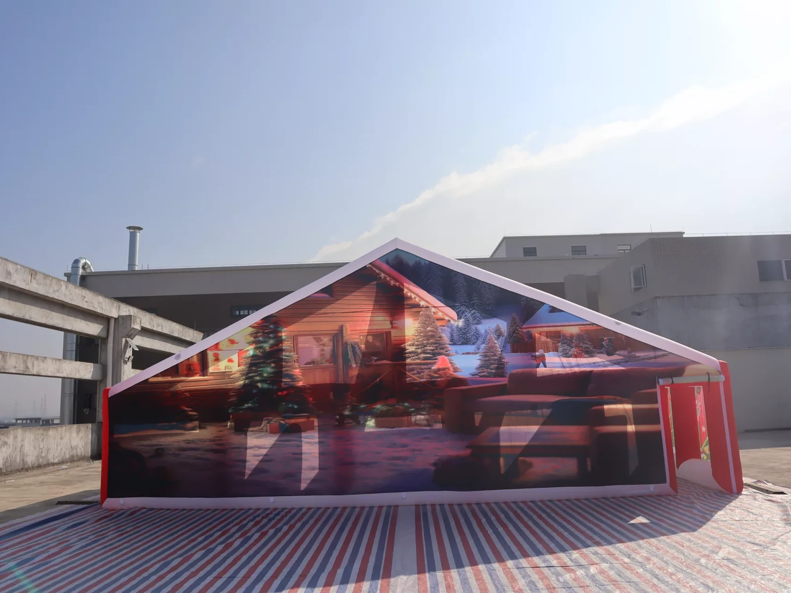 Commercial Inflatable Maze - Christmas Gable Frame with Removable Cover - product view 1