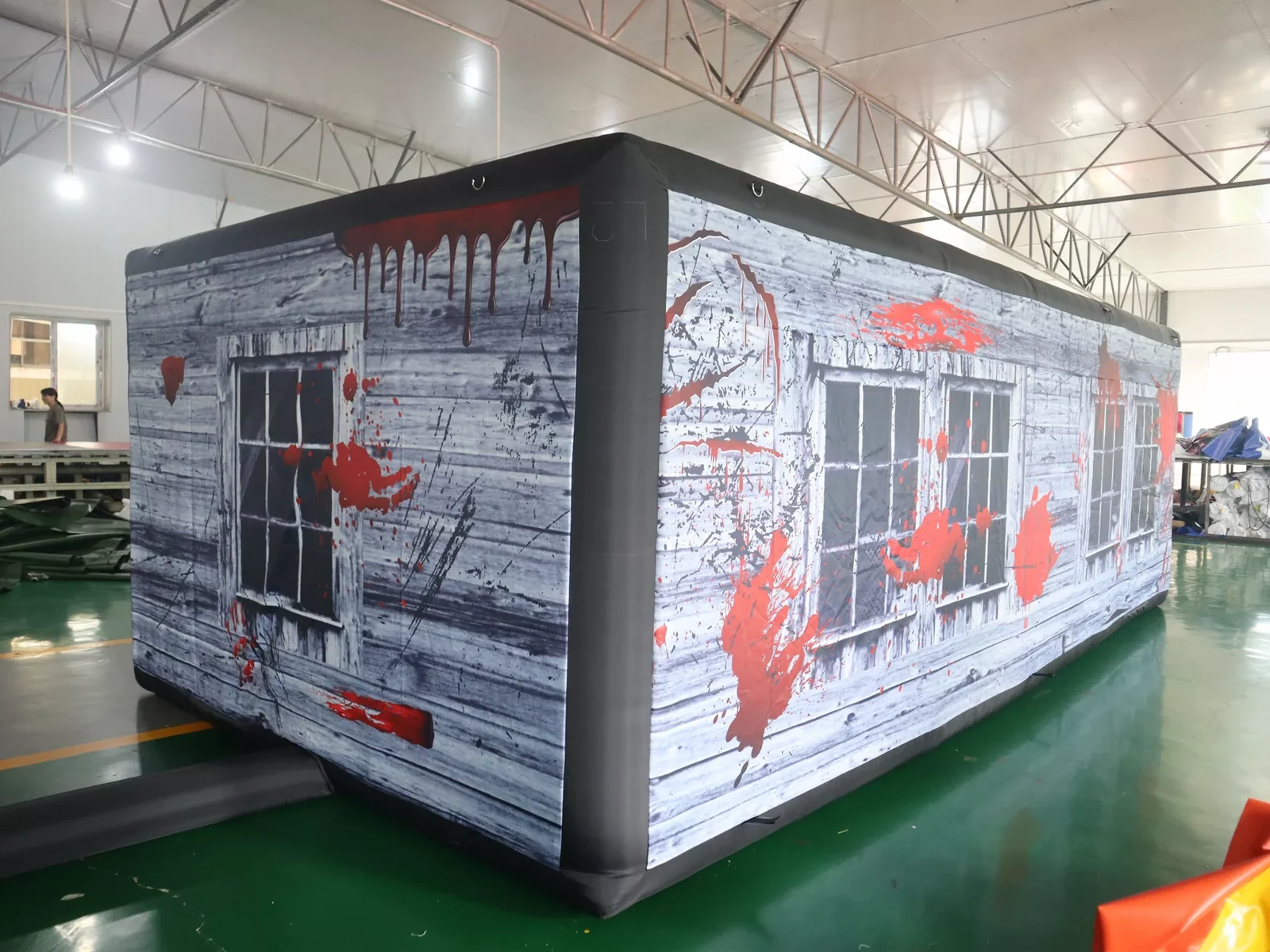 Commercial Inflatable Maze - Grey Blood Window Flat Roof - product view 1