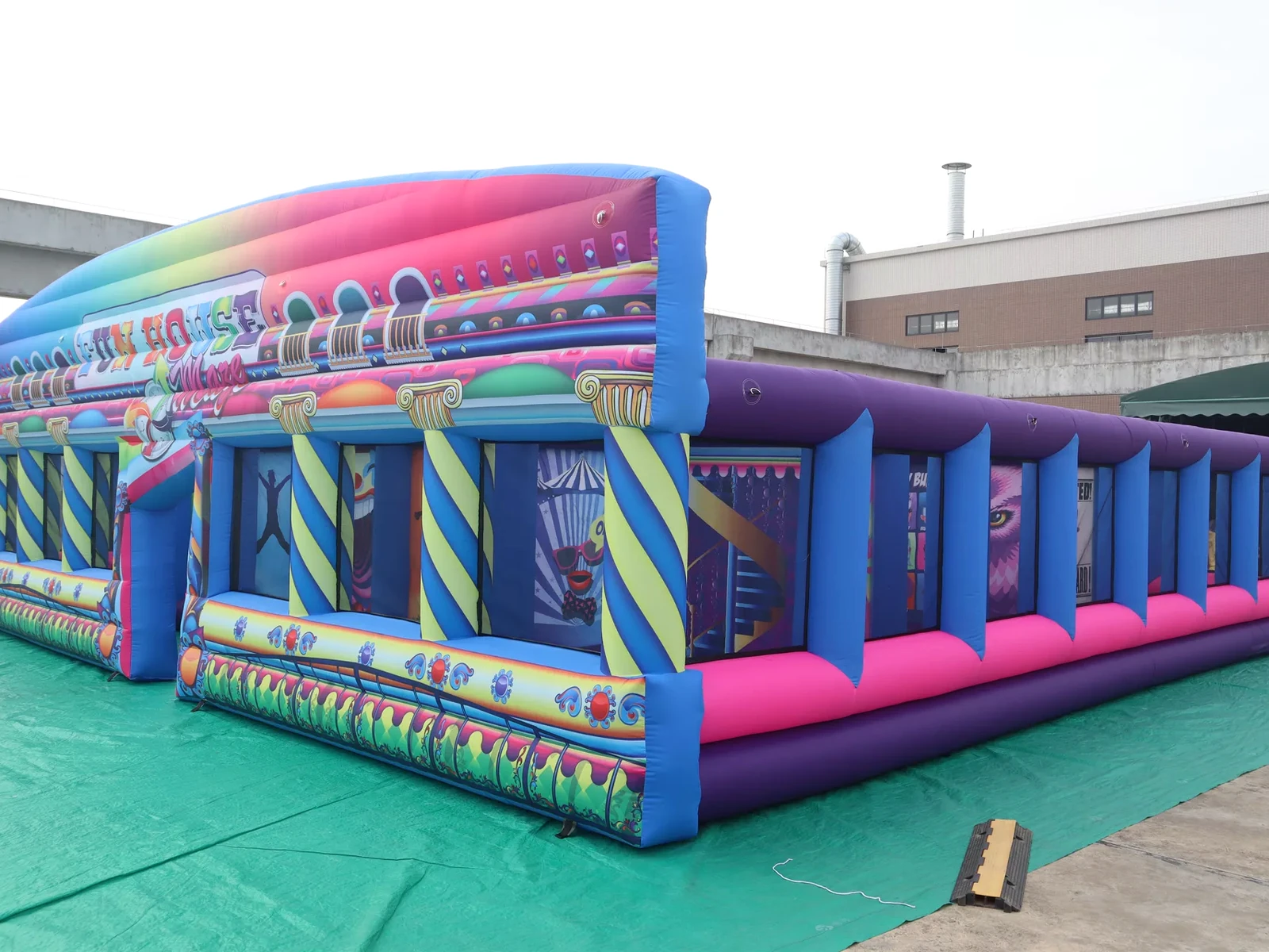 Commercial Inflatable Maze - Colorful Carnival Funhouse - product view 1