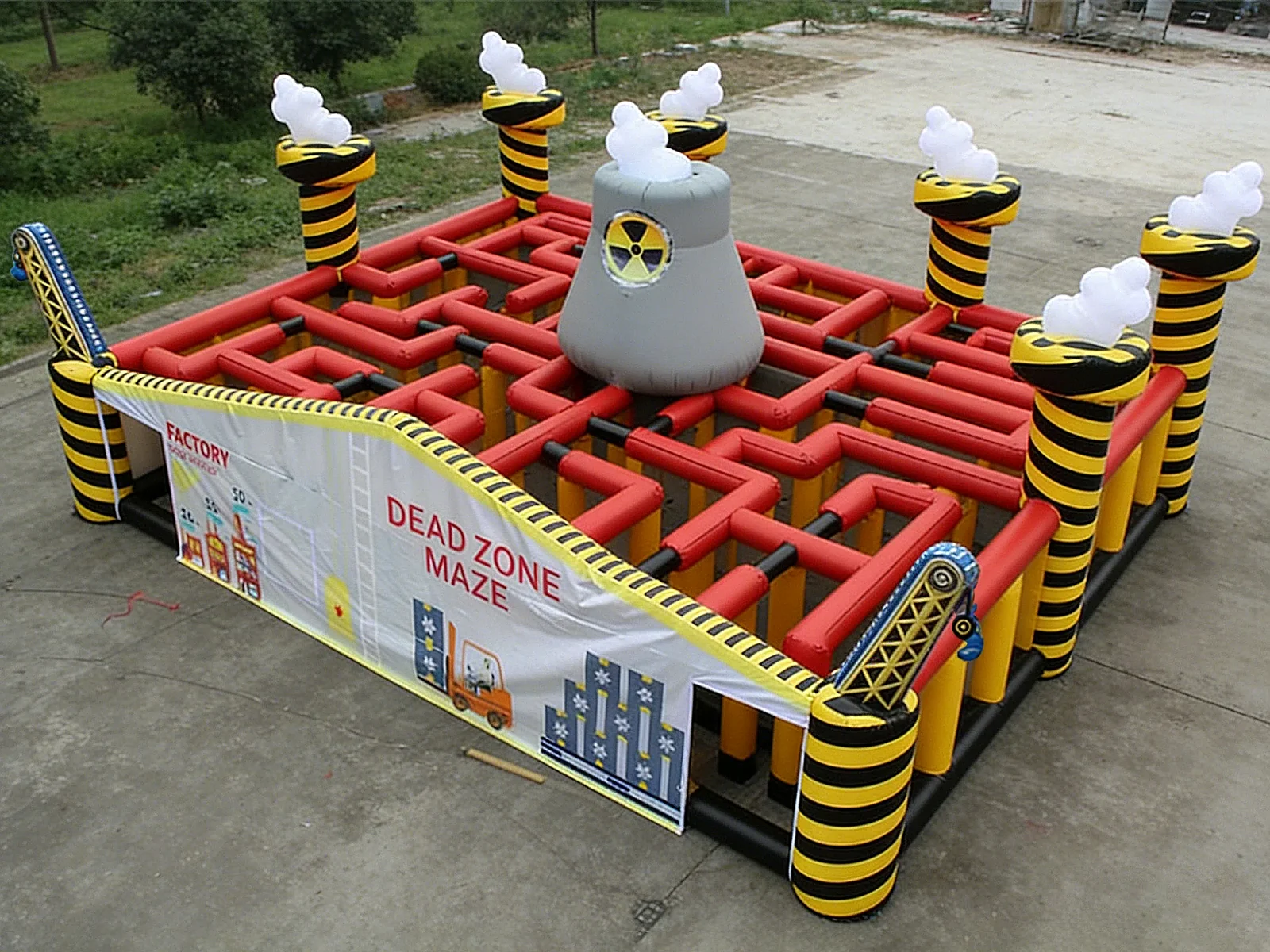 Commercial Inflatable Maze - Industrial Dead Zone Open Top Maze - product view 1